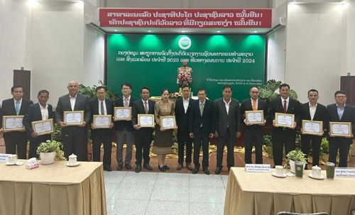 The Lao Government Awarded LXML's Environmental Responsibilities with a Certificate of Excellence (A)