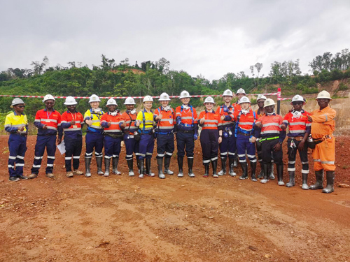 Chifeng Gold chairman,Mr. Wang Jianhua and his delegation visited the Golden Star Wassa mine